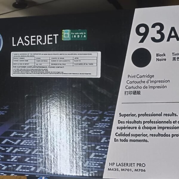93A LASERJET TONER CARTRIDGE BLACK (CZ192A)