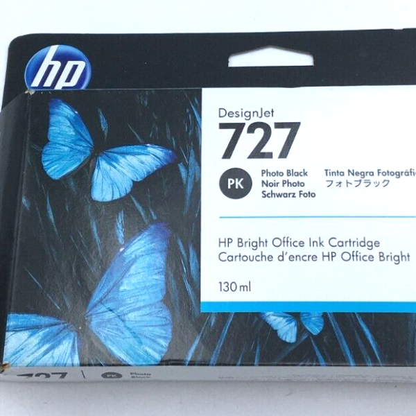 727B 130-ml Photo Black DesignJet Ink Cartridge